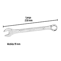 Llave combinada, mm, 19 x 230 mm, Pretul - LL-2019MP / 21913
