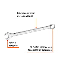 Llave combinada, extralarga, 5/8' x 240 mm - LL-2020 / 15596