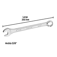 Llave combinada, 5/8' x 200 mm, Pretul - LL-2020P / 21886