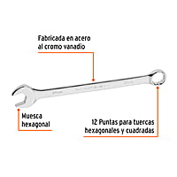 Llave combinada, extralarga, milimétrica, 24 x 336 mm - LL-2024M / 15627