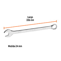 Llave combinada, extralarga, milimétrica, 24 x 336 mm - LL-2024M / 15627