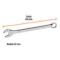 Llave combinada, extralarga, milimétrica, 32 x 425 mm - LL-2032M / 13817