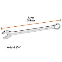 Llave combinada, extralarga, 1-1/16' x 385 mm - LL-2034 / 15603