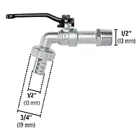 Llave de esfera, 1/2' de zinc, Pretul - LL-21P / 23146 Llave de esfera, 1/2' de zinc, Pretul - LL-21P / 23146