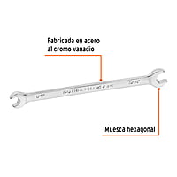 Llave española, 1/4 x 5/16' x 127 mm - LL-3018 / 15680