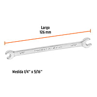 Llave española, 1/4 x 5/16' x 127 mm - LL-3018 / 15680