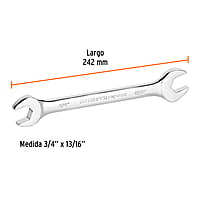 Llave española, 3/4 x 13/16' x 240 mm - LL-3038 / 15698