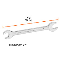 Llave española, 15/16 x 1' x 293 mm - LL-3045 / 15702