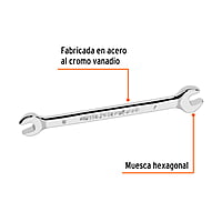 Llave española, milimétrica, 6 x 7 x 126 mm - LL-30607 / 15704