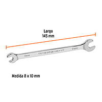 Llave española, milimétrica, 8 x 10 x 133 mm - LL-30810 / 15707