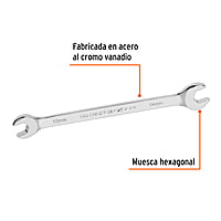Llave española, milimétrica, 10 x 12 x 146 mm - LL-31012 / 15709