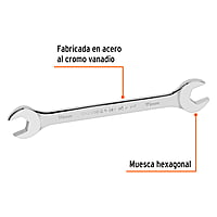 Llave española, milimétrica, 18 x 19 x 227 mm - LL-31819 / 15716