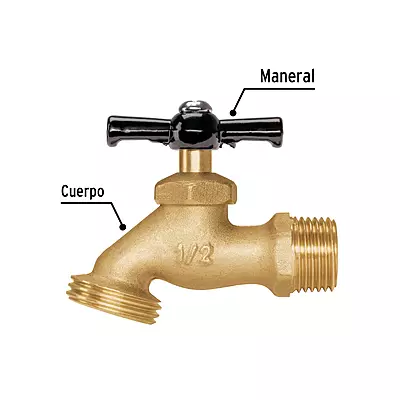 Llave de nariz para jardín, 1/2' en blister, Pretul - LL-JAR-PB / 23145