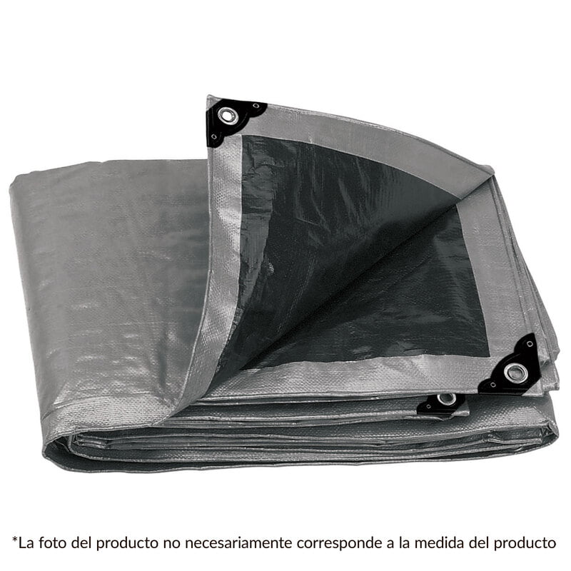Lona reforzada, 3 x 3 m, gris - LT-33 / 15362