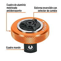 Matraca cuadro 1/2' tipo perilla - M-1249-P / 13653