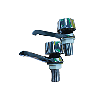 Juego 2 llaves para lavabo, manerales hexagonal, Basic - M-242 / 49234