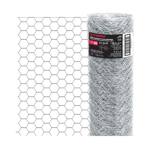Rollo malla hexagonal cal.20, 1.5x 45m, abertura 50mm, 15kg-MAHE-5015 / 44662