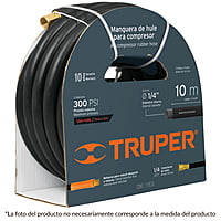 Rollo de 10 m de manguera 1/2' de hule para compresor - MAN-AP-10-1/2 / 17085 Rollo de 10 m de manguera 1/2' de hule para compresor - MAN-AP-10-1/2 / 17085