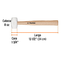 mazo-de-hule-8-oz-truper-mh-8-16930 mazo-de-hule-8-oz-truper-mh-8-16930