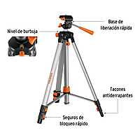 Tripié telescópico para nivel láser, altura max. 1.45 m 100811