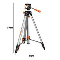 Tripié telescópico para nivel láser, altura max. 1.45 m 100811
