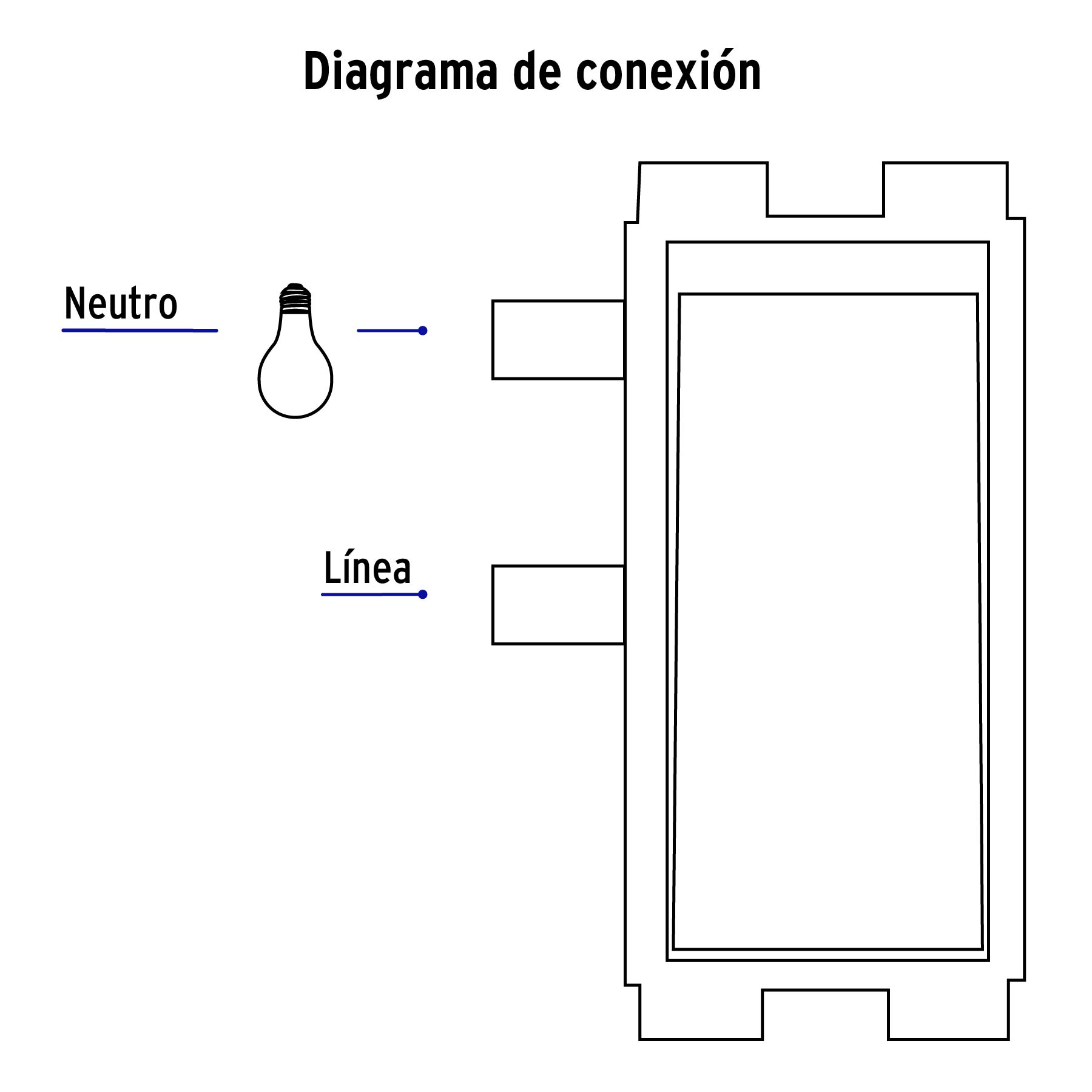 Placa armada con 1 interruptor sencillo, Volteck Basic - PA-APSE-B / 25078 Placa armada con 1 interruptor sencillo, Volteck Basic - PA-APSE-B / 25078