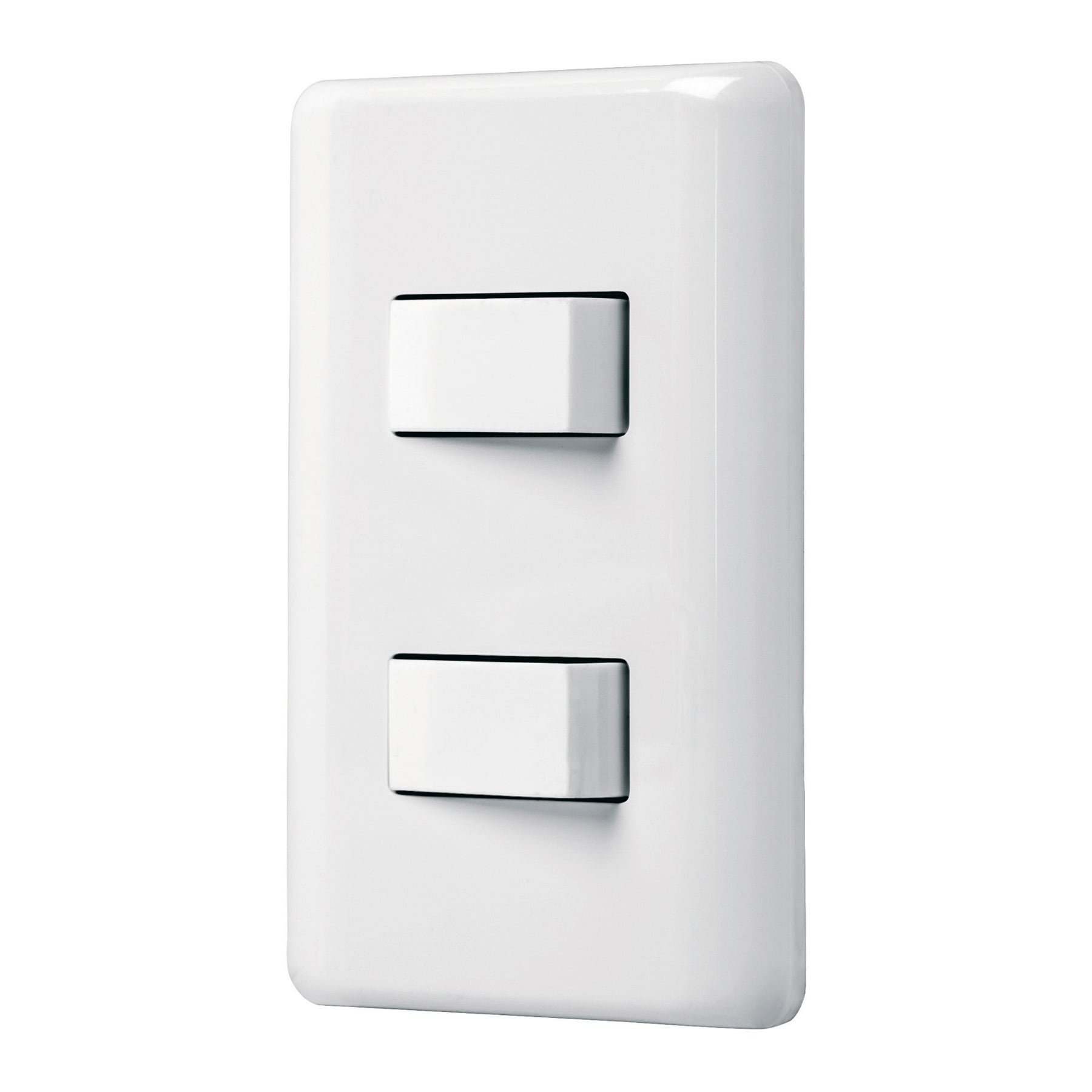 Placa armada 1 interruptor sencillo + 1 de 3 vías, Basic - PA-APDO-EB / 25085 Placa armada 1 interruptor sencillo + 1 de 3 vías, Basic - PA-APDO-EB / 25085