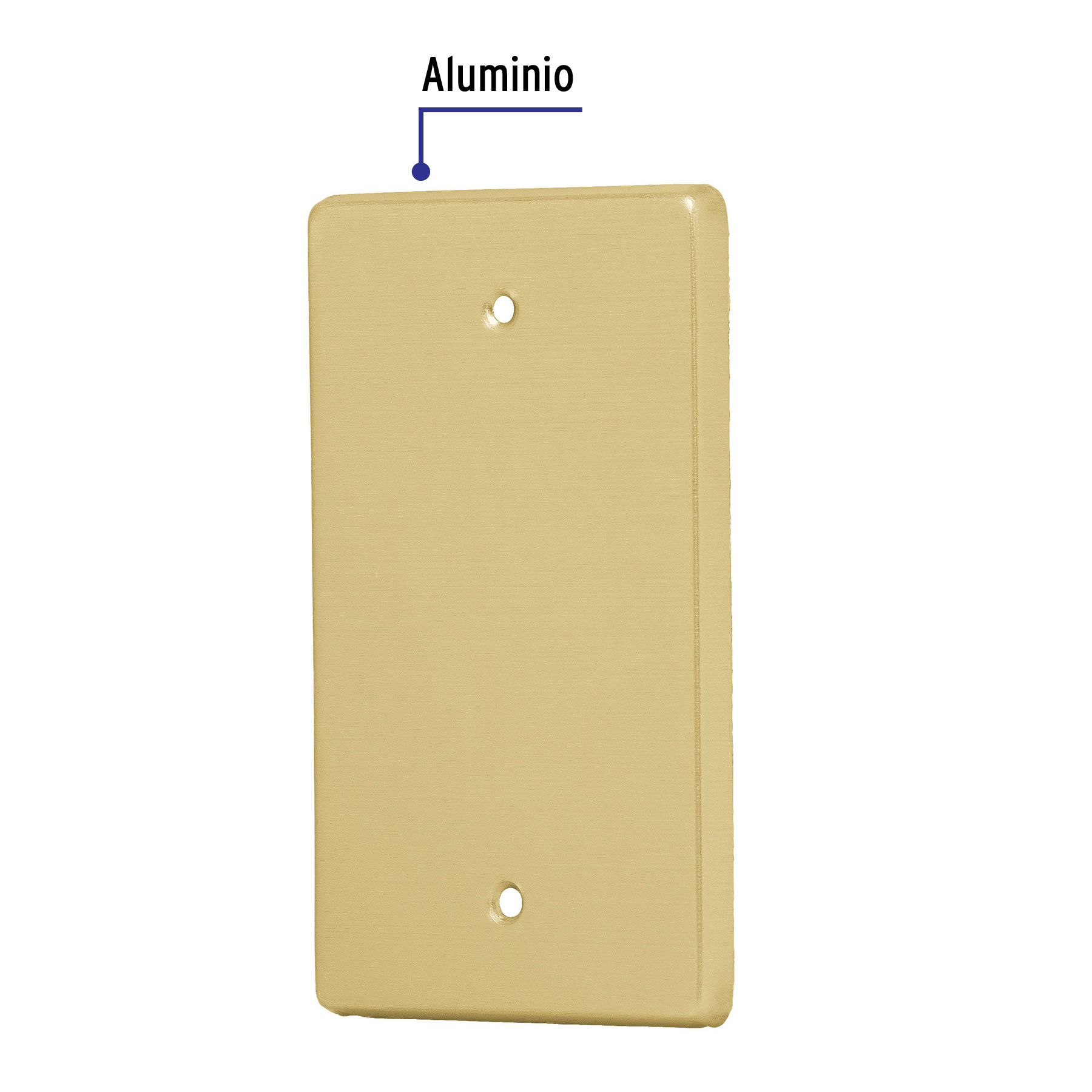 Placa ciega, de aluminio, línea Standard - PACI-S / 46402 Placa ciega, de aluminio, línea Standard - PACI-S / 46402