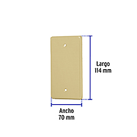 Placa ciega, de aluminio, línea Standard - PACI-S / 46402 Placa ciega, de aluminio, línea Standard - PACI-S / 46402