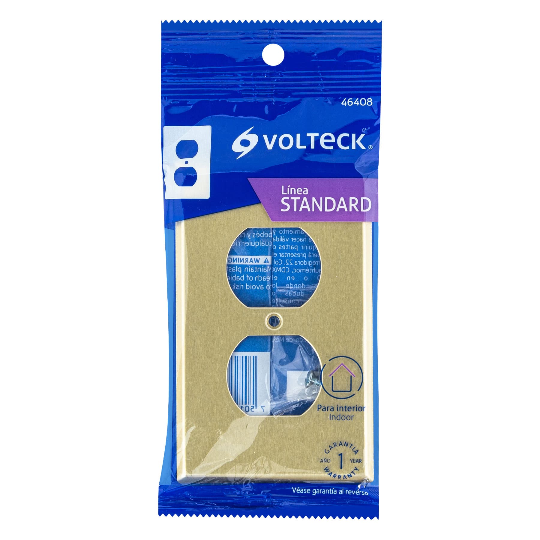 Placa dúplex de aluminio, línea Standard - PADO-S / 46408 Placa dúplex de aluminio, línea Standard - PADO-S / 46408