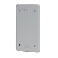 Placa tipo FS ciega, de sobreponer, Volteck - PAFCI-S / 46432 Placa tipo FS ciega, de sobreponer, Volteck - PAFCI-S / 46432