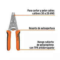 Pinza 6" pela cables, 30 a 20 AWG, TRUPER - PE-CA-62 / 103352 Pinza 6" pela cables, 30 a 20 AWG, TRUPER - PE-CA-62 / 103352