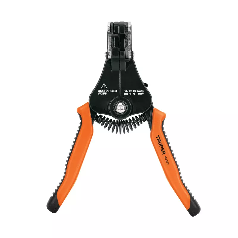 Pinza 6.5" pela cables automática, 14 a 10 AWG, TRUPER - PE-CA-65 / 103357