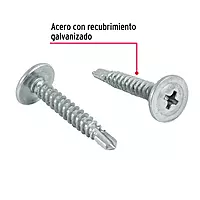 Bolsa con 100 pijas cabeza cruz, punta de broca 1' - PIBR-1C / 44647