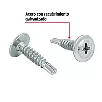 Bolsa con 100 pijas cabeza cruz, punta de broca 3/4' - PIBR-3/4C / 44646