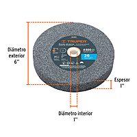 piedra-para-esmeril-6-x-1-óxido-de-aluminio-grano-36-pies-6136-16381 piedra-para-esmeril-6-x-1-óxido-de-aluminio-grano-36-pies-6136-16381