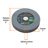 piedra-para-esmeril-6-x-1-óxido-de-aluminio-grano-60-pies-6160-16382 piedra-para-esmeril-6-x-1-óxido-de-aluminio-grano-60-pies-6160-16382