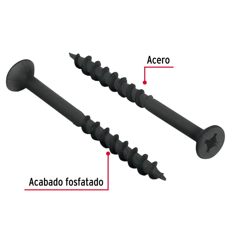 Bolsa con 200 pijas #8 x 1-1/4' tipo Quadrex - PIQU-8X1-1/4 / 44892