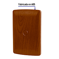 Placa ciega de ABS, línea Italiana, acabado madera - PPC-IM / 46395