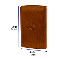 Placa ciega de ABS, línea Italiana, acabado madera - PPC-IM / 46395