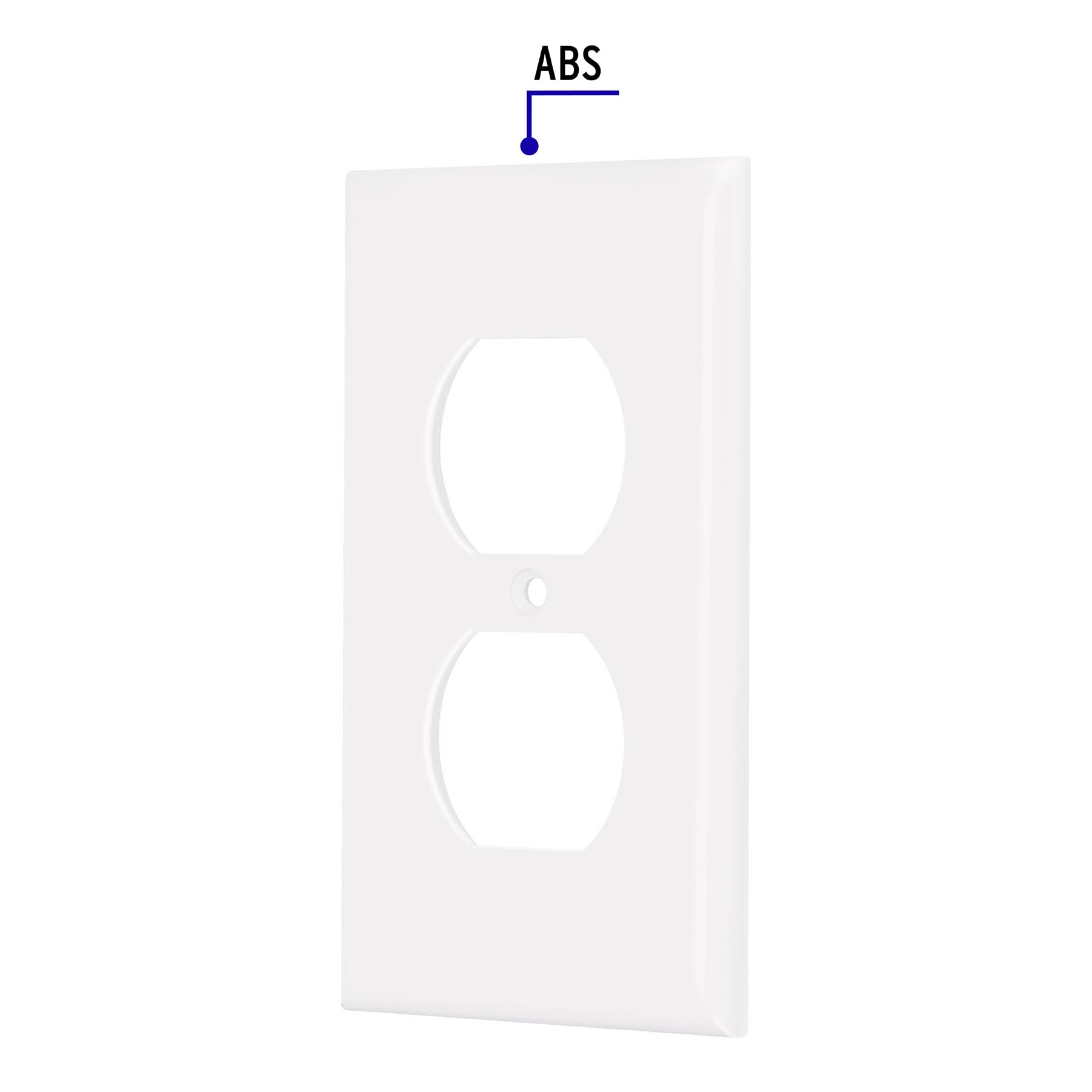 Placa de ABS dúplex, Standard, blanco - PPDO-SB / 40241 Placa de ABS dúplex, Standard, blanco - PPDO-SB / 40241
