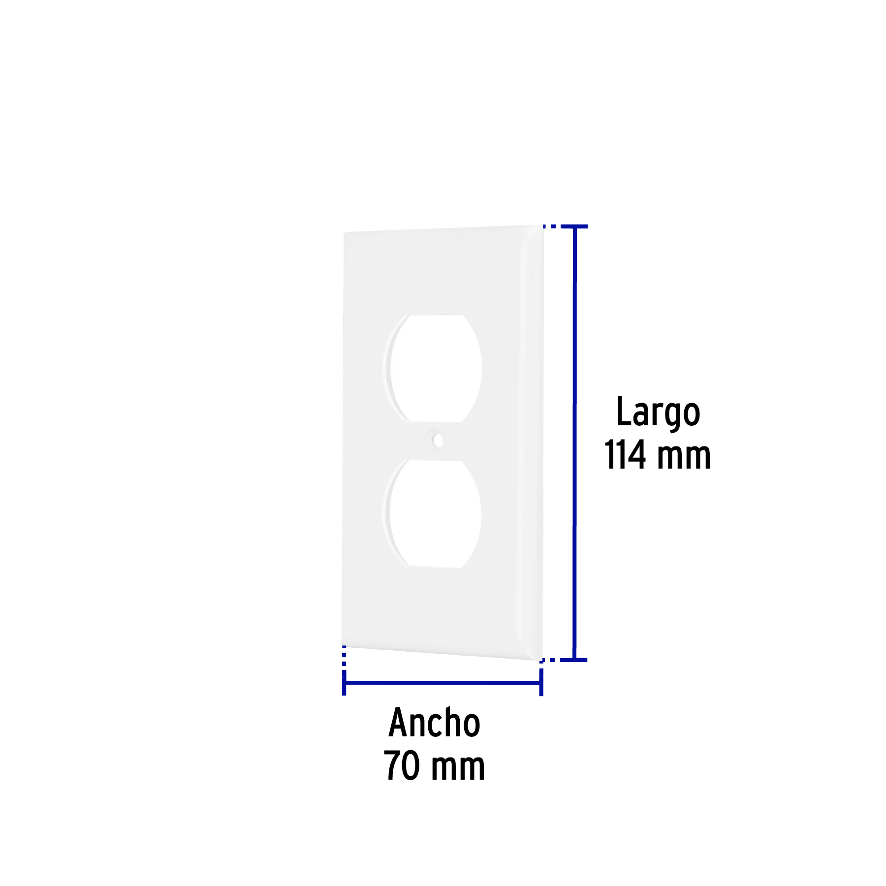 Placa de ABS dúplex, Standard, blanco - PPDO-SB / 40241 Placa de ABS dúplex, Standard, blanco - PPDO-SB / 40241