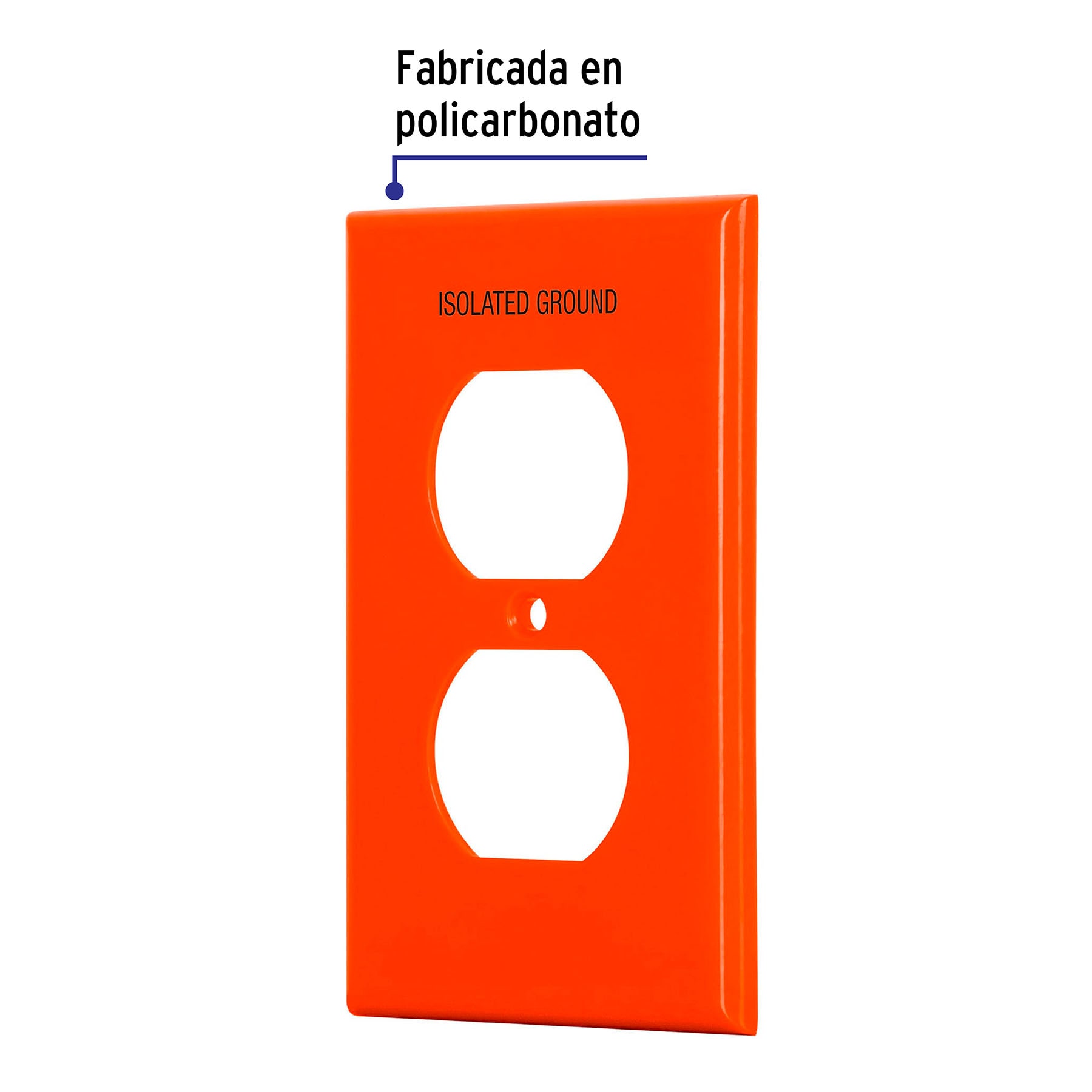 Placa para contacto dúplex tierra aislada, línea estándar - PPDO-TAS / 46409 Placa para contacto dúplex tierra aislada, línea estándar - PPDO-TAS / 46409