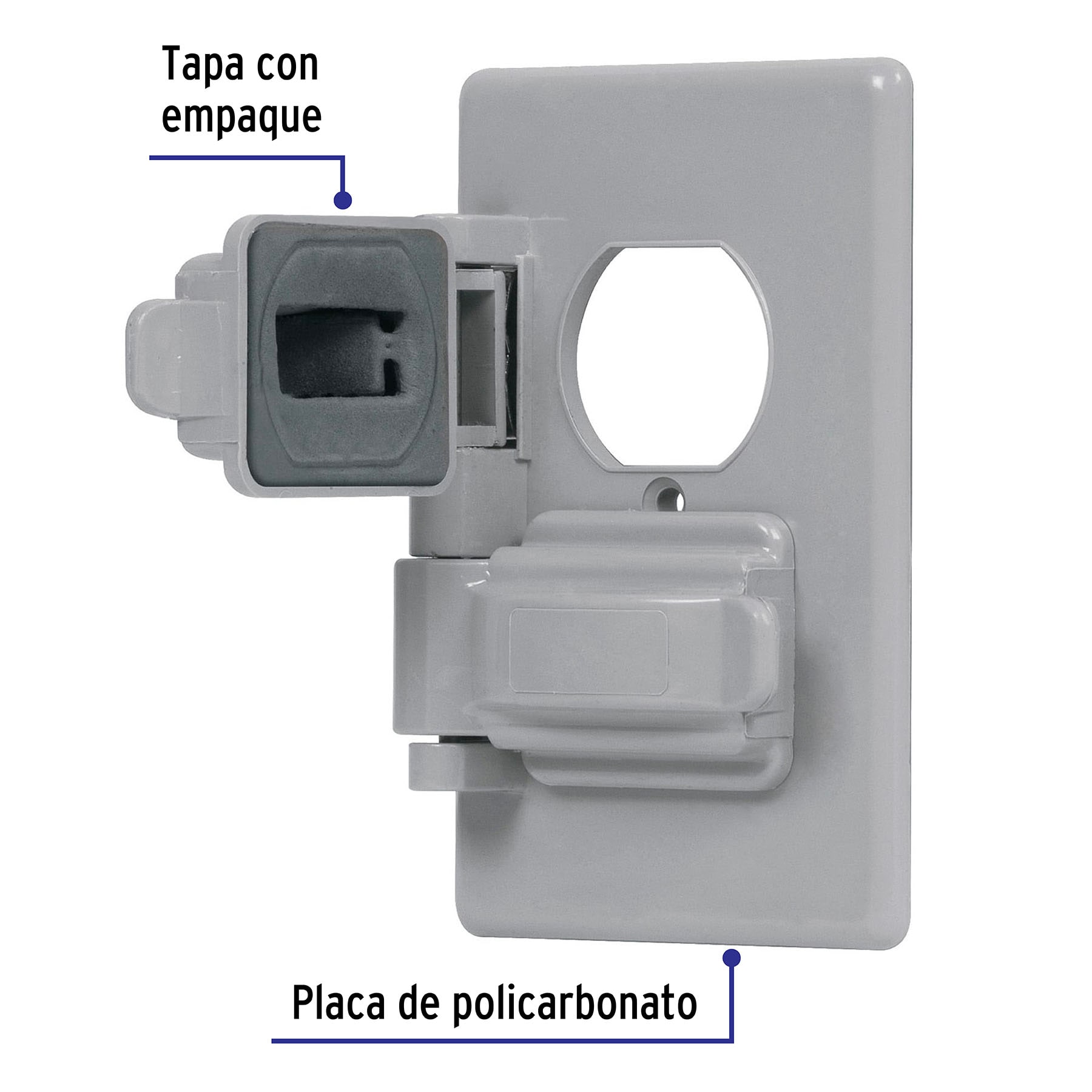 Placa dúplex de policarbonato para intemperie,línea Standard - PPIN-DOS / 46410 Placa dúplex de policarbonato para intemperie,línea Standard - PPIN-DOS / 46410
