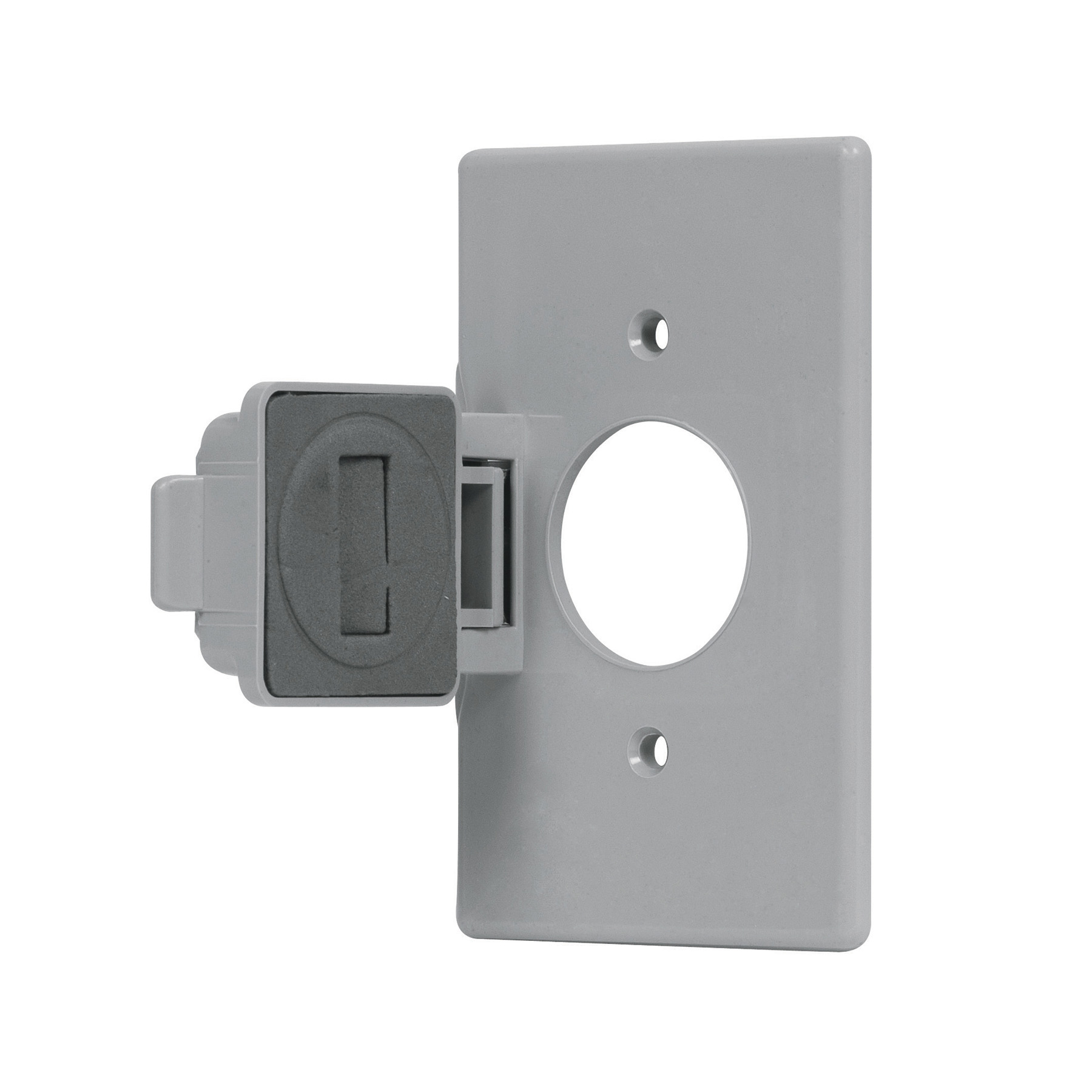 Placa contacto redondo, policarbonato,p/intemperie, Standard - PPIN-SES / 46411