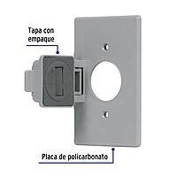 Placa contacto redondo, policarbonato,p/intemperie, Standard - PPIN-SES / 46411 Placa contacto redondo, policarbonato,p/intemperie, Standard - PPIN-SES / 46411