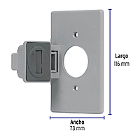 Placa contacto redondo, policarbonato,p/intemperie, Standard - PPIN-SES / 46411 Placa contacto redondo, policarbonato,p/intemperie, Standard - PPIN-SES / 46411