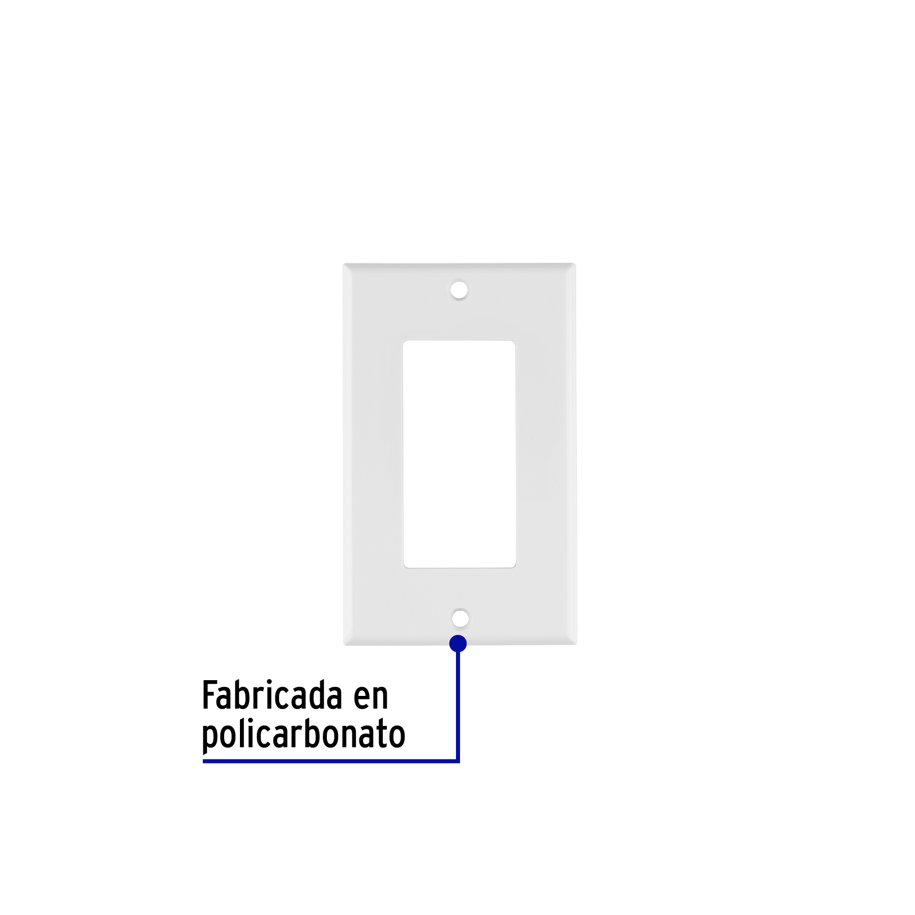 Placa 1 ventana, de policarbonato, línea Classic - PPSE-CL / 46418 Placa 1 ventana, de policarbonato, línea Classic - PPSE-CL / 46418