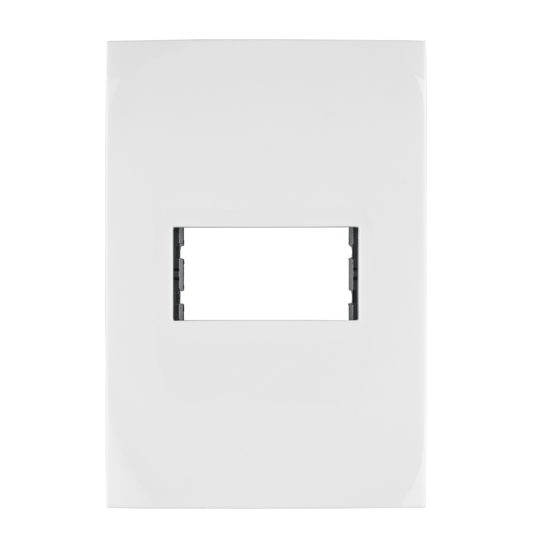 Placa 1 módulo de ABS, línea Oslo, color blanco - PPSE-OB / 48303
