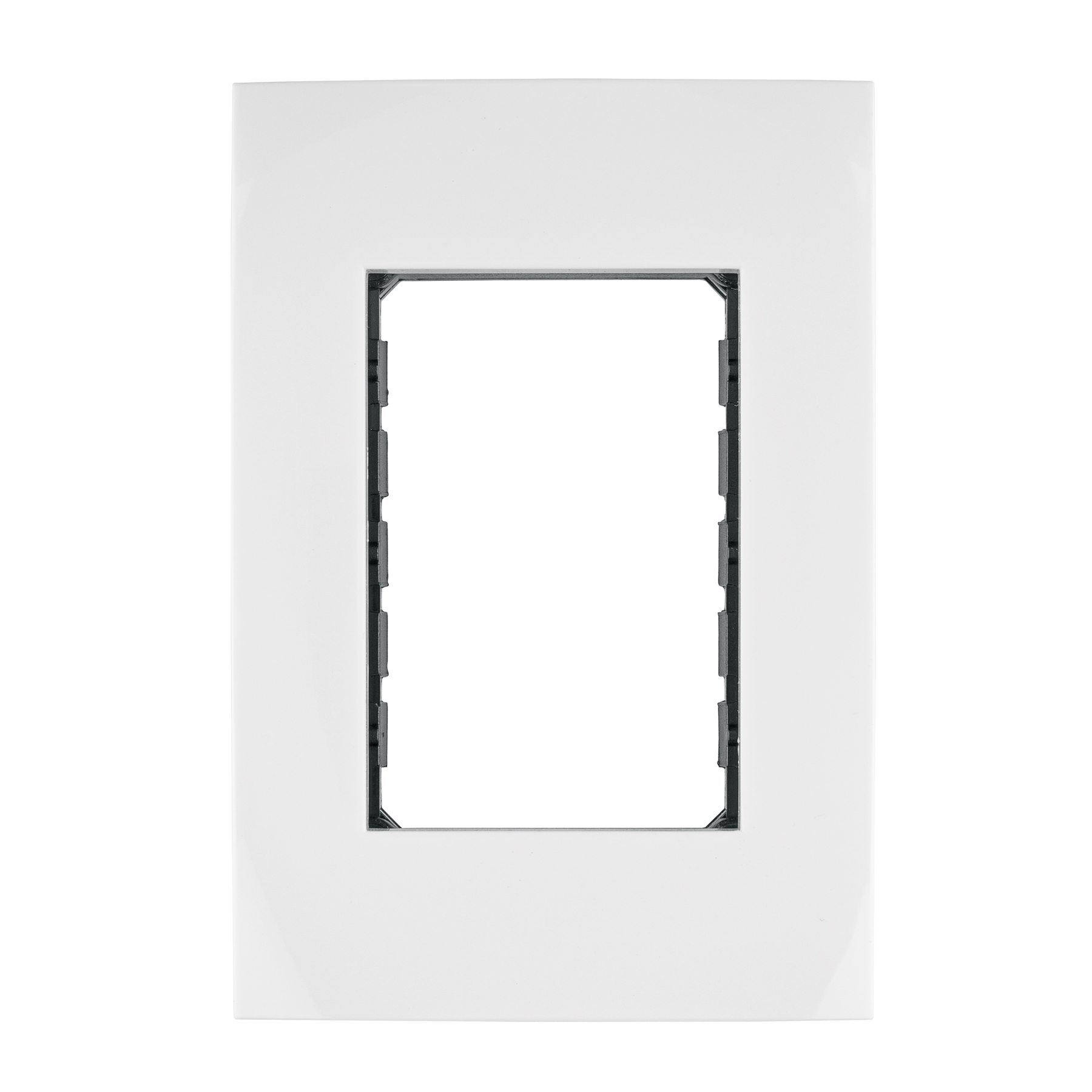 Placa 3 módulos de ABS, línea Oslo, color blanco - PPTR-OB / 48305